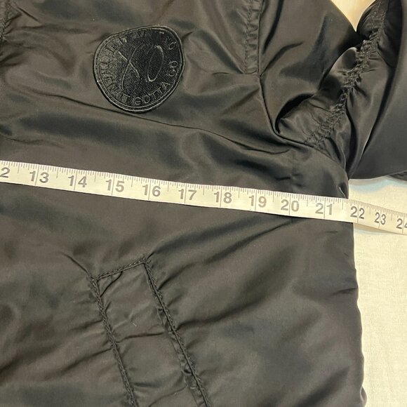 H&M Men's Black Bomber Full Zip Size Small - Picture 8 of 12